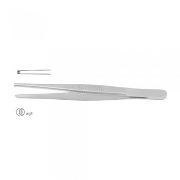 Dissecting Forceps 2 x 3 Teeth Stainless Steel, 14.5 cm - 5 3/4"